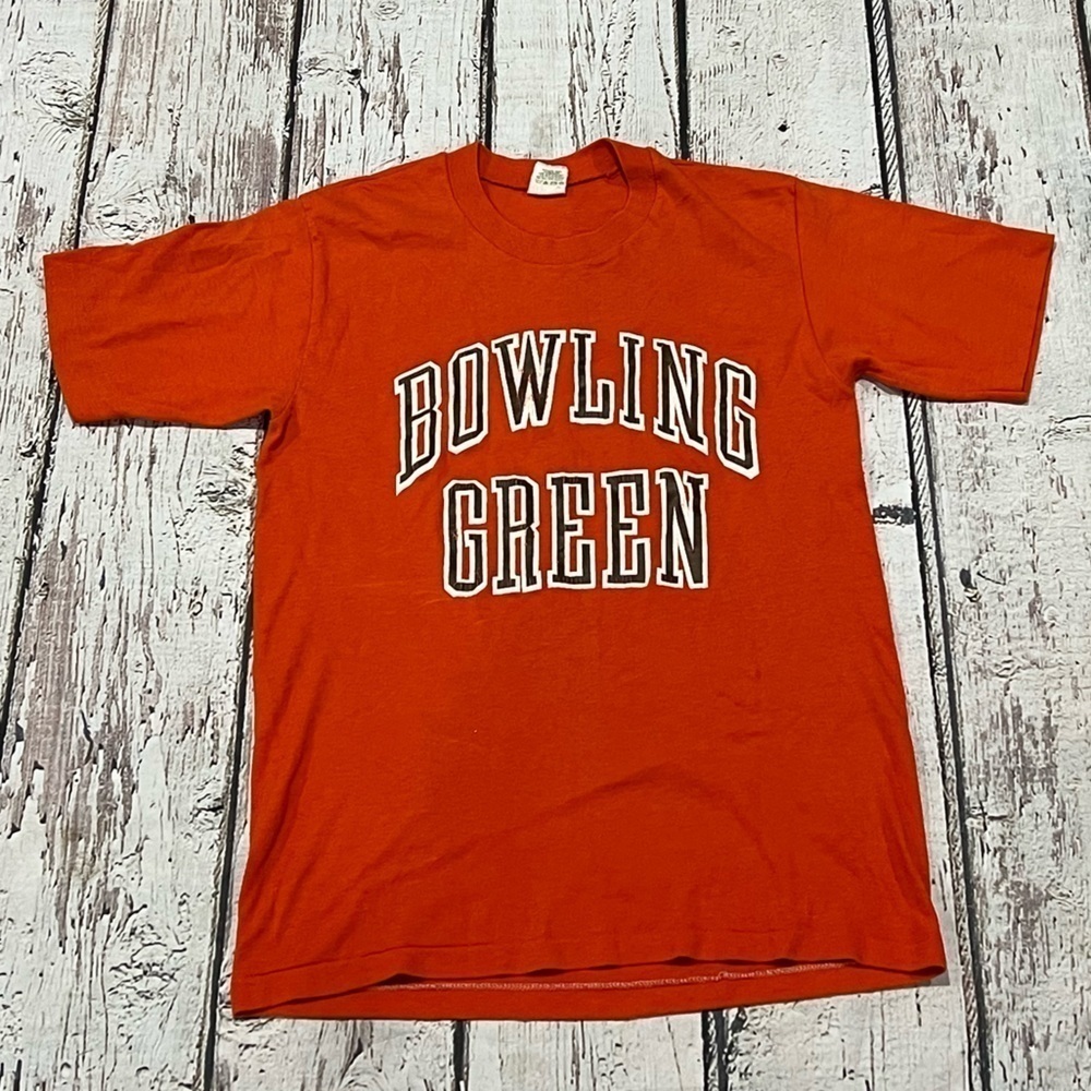 Vintage 1980s Bowling Green University Falcons 80s Tee Crewneck Tshirt